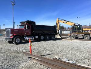  construction equipment used at Beverly Drawbridge - J. F. White