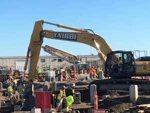  construction equipment used at Greenline Extension - J. F. White