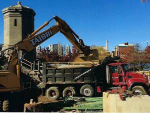  construction equipment used at Longfellow Bridge  -J.F.White